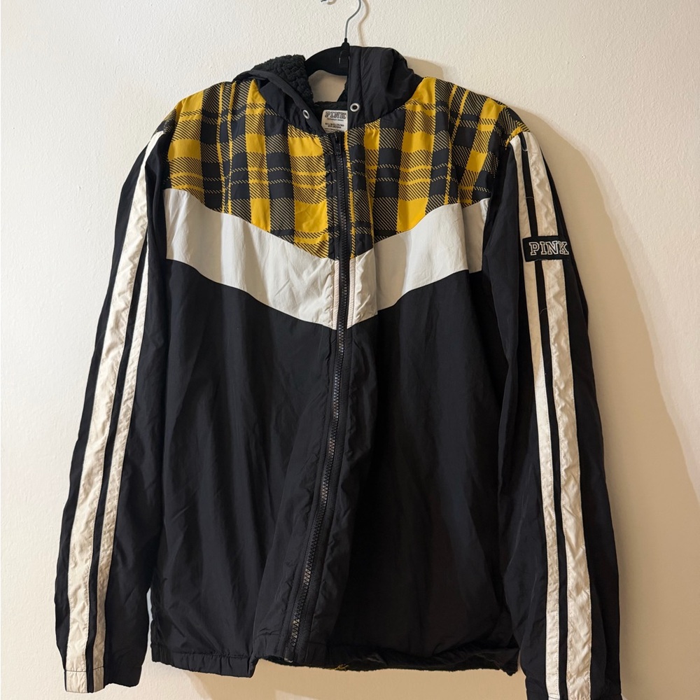 Black and Yellow Plaid Women Jacket